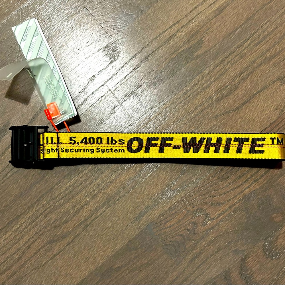 Off White Belt Yellow- Brand New never worn